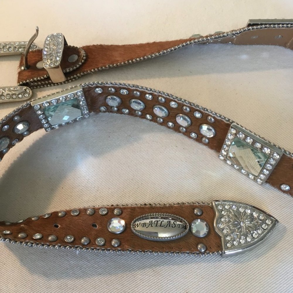 W.B. Atlas TM Jeweled and Pony Hair Belt - Picture 5 of 12